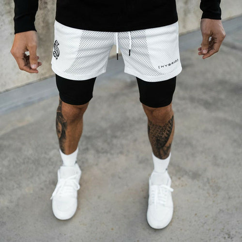 2021European And American Fashion Brand Sports Double decker Shorts